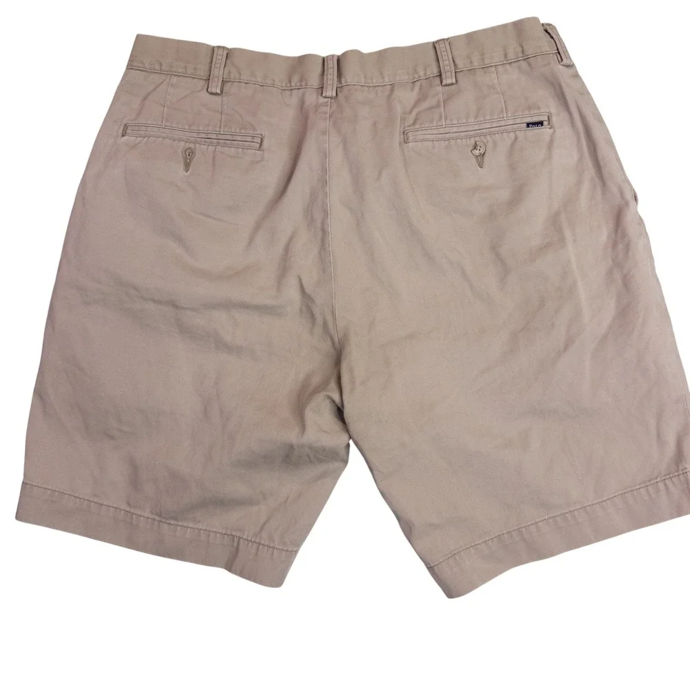 Polo Ralph Lauren Shorts Mens 36 Tan Fair Classic Fit 9 Inseam Chino Cotton